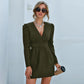 Ladies Black Suit Dress for the Waist